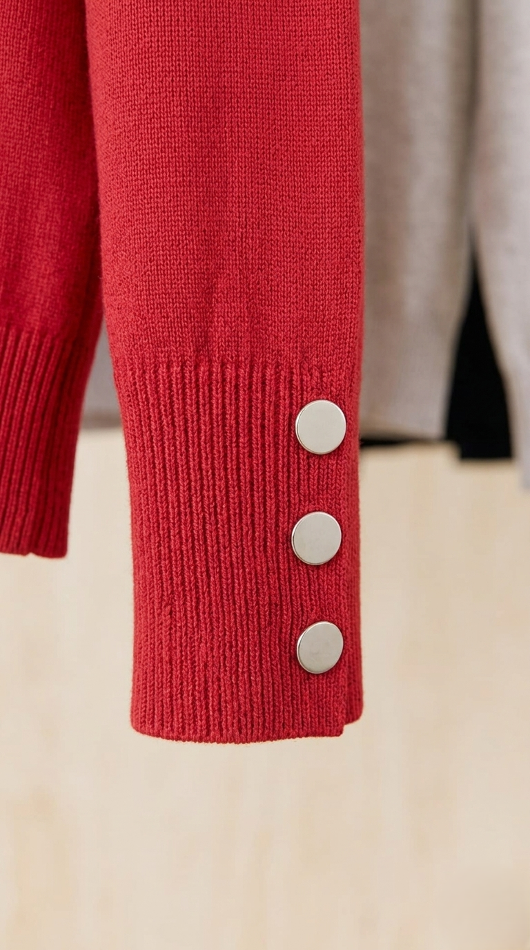 Detalle Pu&ntilde;o con Botones Plata